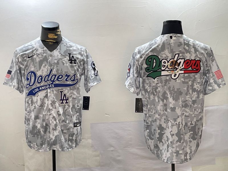 Men Los Angeles Dodgers Blank Camo Joint Name 2024 Nike MLB Jersey style 4->los angeles dodgers->MLB Jersey